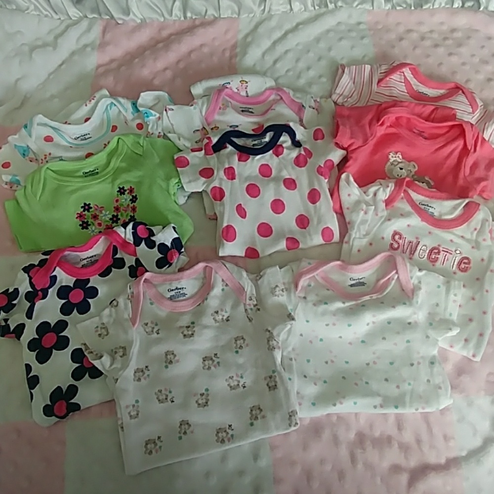 Lot of baby onesies